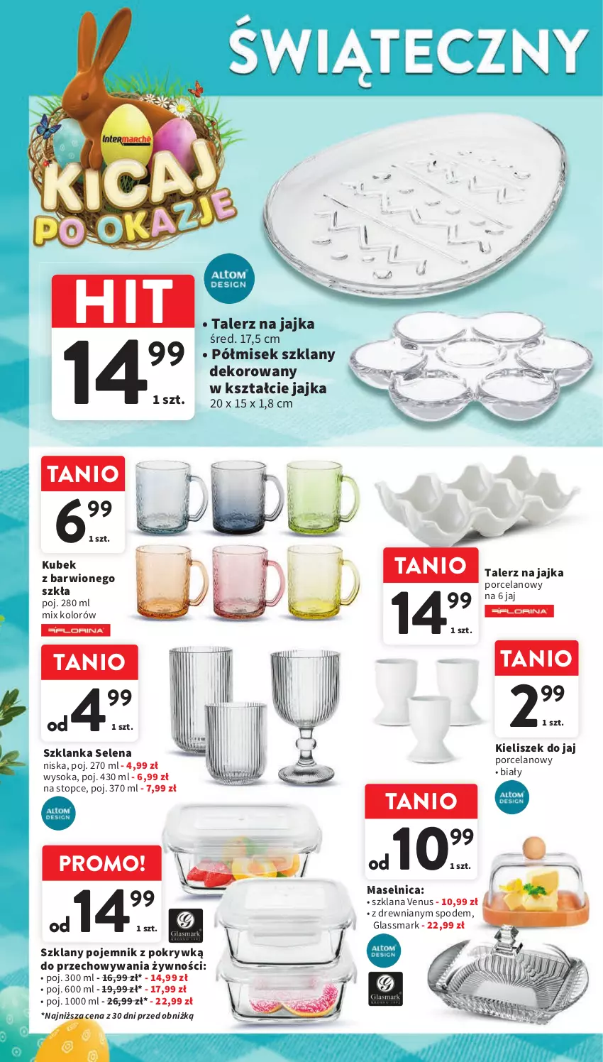 Gazetka promocyjna Intermarche - Gazetka Intermarche - ważna 26.03 do 30.03.2024 - strona 16 - produkty: Kieliszek, Kubek, LANA, Pojemnik, Pojemnik z pokrywką, Por, Sok, Szklanka, Talerz, Top, Venus