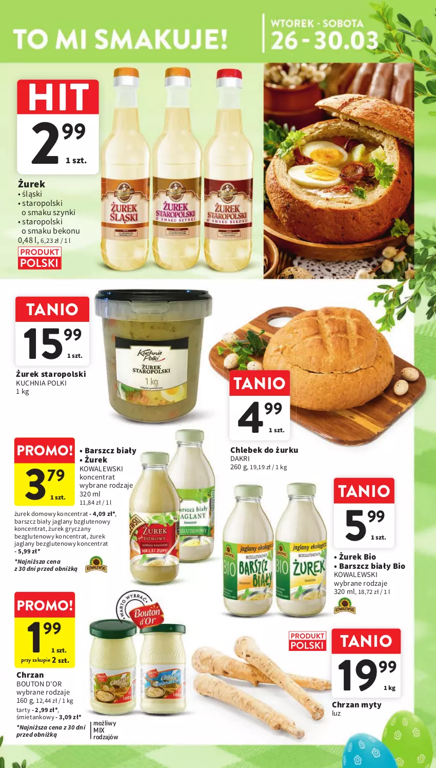 Gazetka promocyjna Intermarche - Gazetka Intermarche - ważna 26.03 do 30.03.2024 - strona 9 - produkty: Beko, Chleb, Chrzan, Gry, Kuchnia