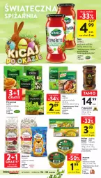 Gazetka promocyjna Intermarche - Gazetka Intermarche - Gazetka - ważna od 30.03 do 30.03.2024 - strona 40 - produkty: Makaron, Sos, Gra, Bulion, Pasztet, Podgrzybki, Lion, Rosół, Kamis, Olma, Knorr