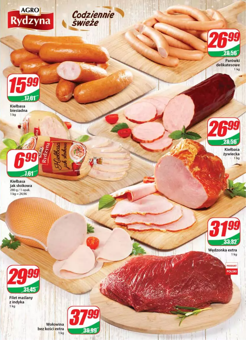 Gazetka promocyjna Dino - Gazetka - ważna 04.01 do 10.01.2023 - strona 11 - produkty: Kiełbasa, Kiełbasa biesiadna, Parówki, Wołowina, Wołowina bez kości