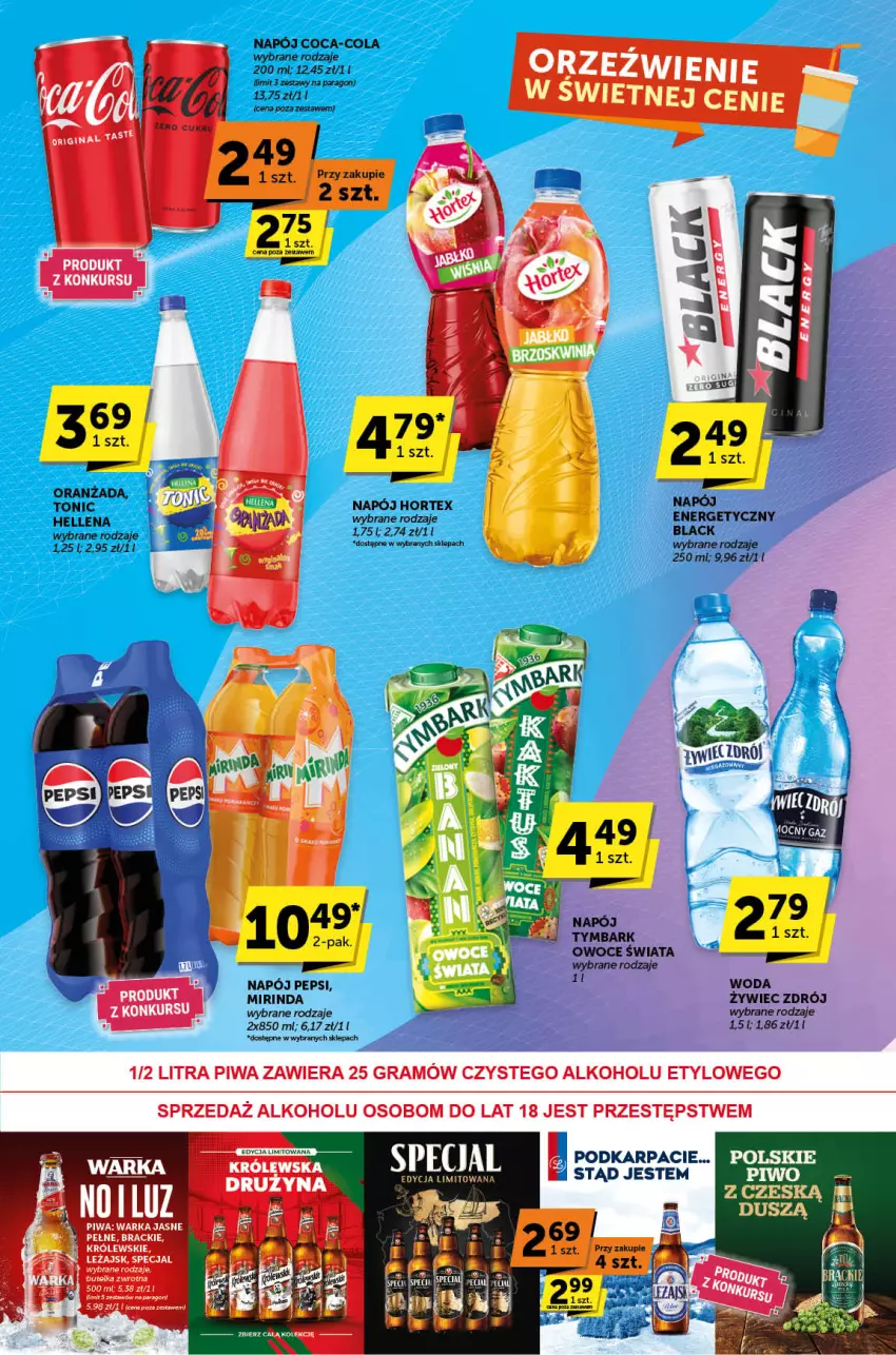 Gazetka promocyjna ABC - ważna 20.02 do 04.03.2025 - strona 7 - produkty: Coca-Cola, Fa, Gra, Hellena, Hortex, Królewski, Mirinda, Napój, Oranżada, Pepsi, Piwa