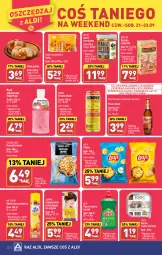 Gazetka promocyjna Aldi - Pełna oferta - Gazetka - ważna od 23.09 do 23.09.2023 - strona 22 - produkty: Piwa, Piwo, Top, Gra, Do mycia naczyń, Orzeszki, Chipsy, Płyn do mycia naczyń, Joanna, Odświeżacz powietrza, Szampon, Napój niegazowany, Płyn do mycia, Chleb, Gofry, Orzeszki ziemne, Herbata, Masło, Napój, Masło orzechowe