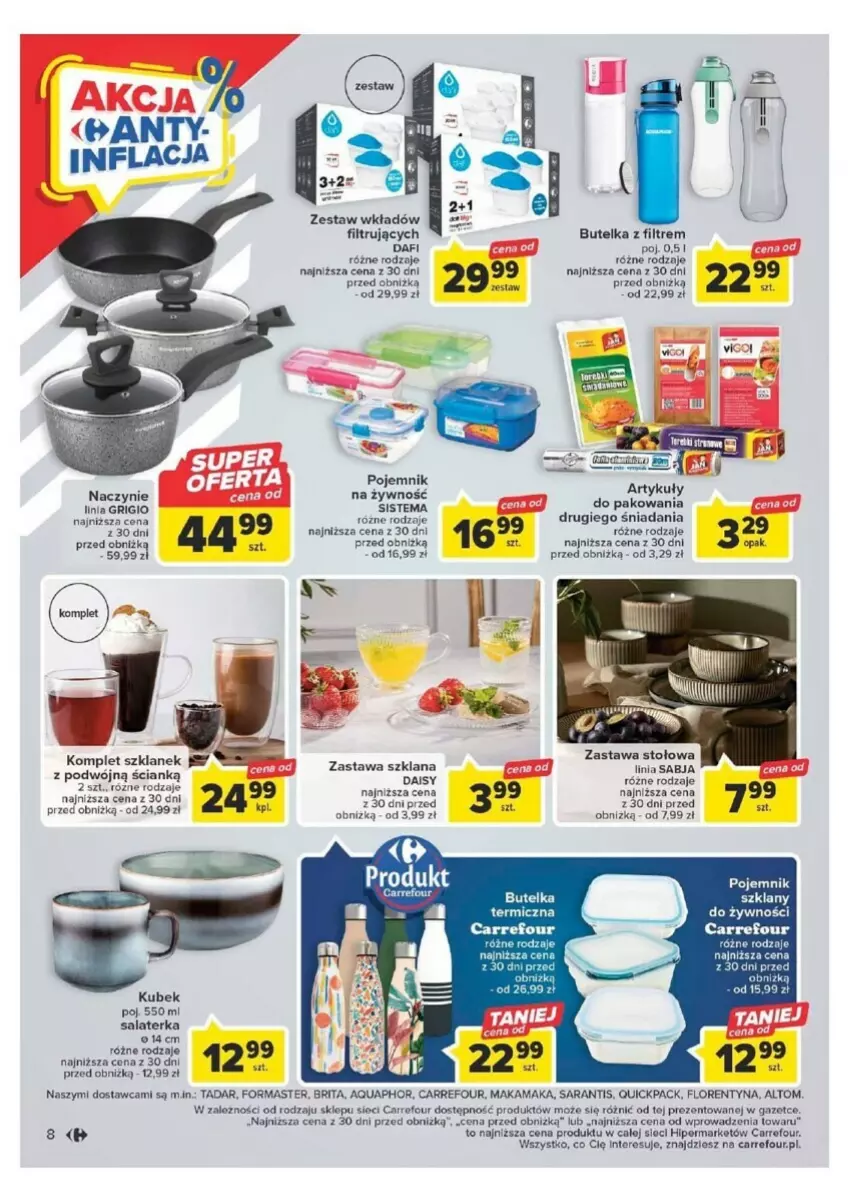 Gazetka promocyjna Carrefour - ważna 16.08 do 27.08.2023 - strona 19 - produkty: Brit, Brita, Kubek, LANA, Pojemnik, Salaterka