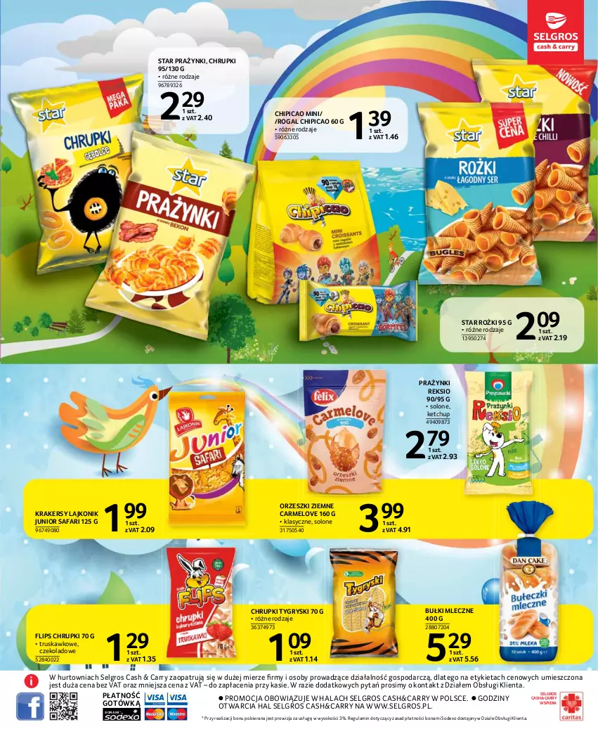 Gazetka promocyjna Selgros - Katalog Dzień Dziecka - ważna 13.05 do 26.05.2021 - strona 47 - produkty: Chipicao, Chrupki, Fa, Gry, Ketchup, Krakersy, Lajkonik, LG, Orzeszki, Orzeszki ziemne, Rogal, Sok