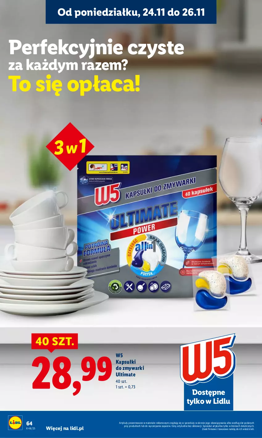 Gazetka promocyjna Lidl - GAZETKA - ważna 24.11 do 26.11.2025 - strona 64 - produkty: Zmywarki