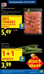 Gazetka promocyjna Lidl - GAZETKA - Gazetka - ważna od 26.11 do 26.11.2025 - strona 3 - produkty: Mięso mielone, Mięso mielone z łopatki wieprzowej, Gra, Ogórek, Lack, Mięso