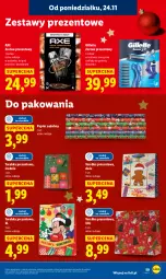 Gazetka promocyjna Lidl - GAZETKA - Gazetka - ważna od 26.11 do 26.11.2025 - strona 59 - produkty: Papier ozdobny, Zestaw prezentowy, Torebka, Papier, Dezodorant, Karp, Skarpetki, Szynka, Gillette, Maszynka