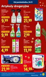 Gazetka promocyjna Lidl - GAZETKA - Gazetka - ważna od 26.11 do 26.11.2025 - strona 63 - produkty: Frosch, Ajax, Spray do czyszczenia, Papier, Zawieszka do wc, Bref, Papier toaletowy, Ręcznik, Odświeżacz powietrza, Płyn do mycia, Flora