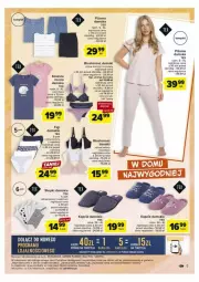 Gazetka promocyjna Carrefour - Gazetka - ważna od 16.09 do 16.09.2023 - strona 14 - produkty: Top, Kapcie, Stringi, Koszula nocna, Biustonosz, Kosz, Klej, Koszula, Figi, Piżama