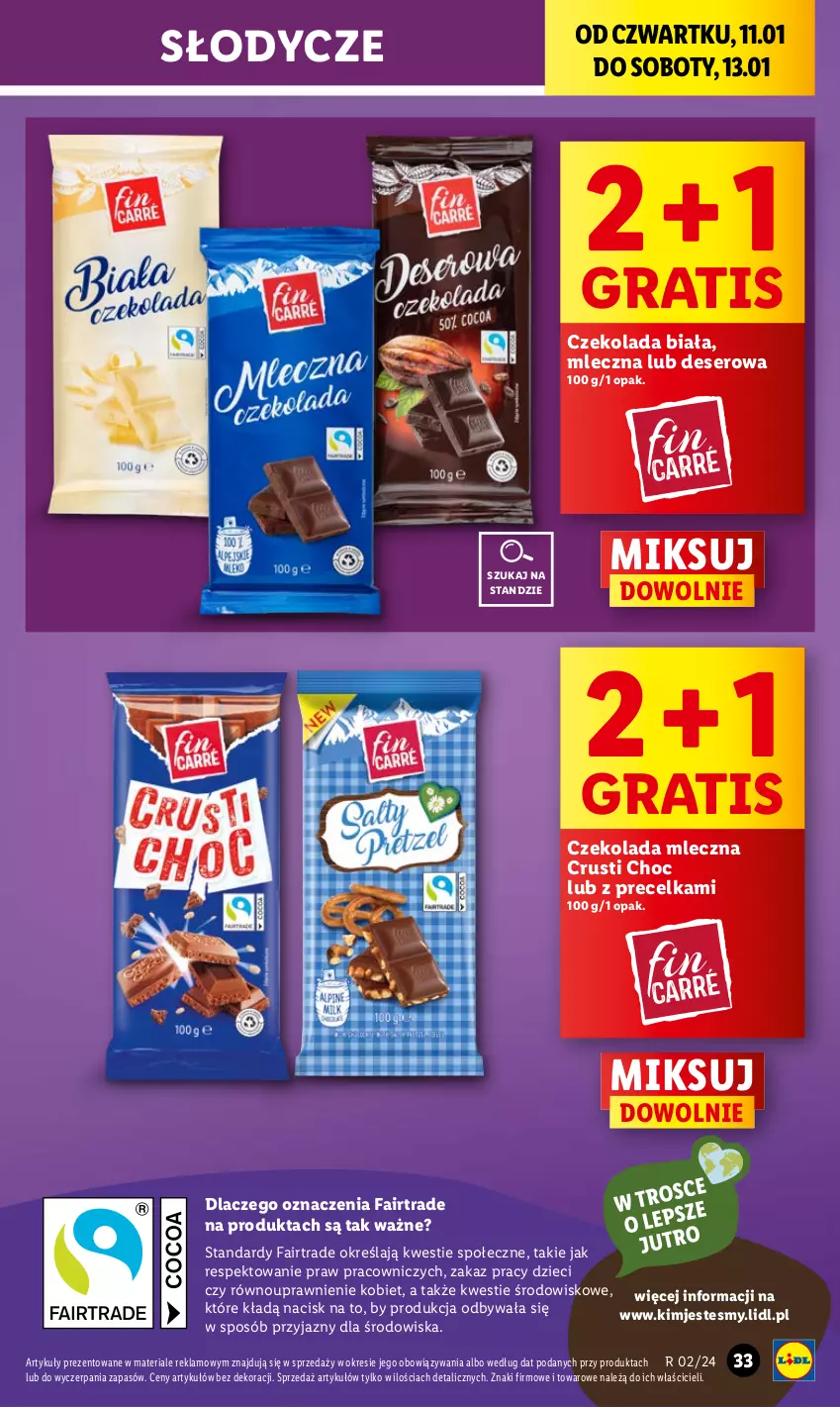 Gazetka promocyjna Lidl - GAZETKA - ważna 11.01 do 13.01.2024 - strona 37 - produkty: Czekolada, Czekolada mleczna, Deser, Dzieci, Fa, Gra, Rust, Ser