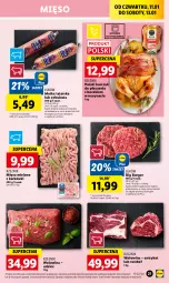 Gazetka promocyjna Lidl - GAZETKA - Gazetka - ważna od 13.01 do 13.01.2024 - strona 23 - produkty: Piec, Kurczak, Mięso mielone, Burger, Wołowina, Metka tatarska, Rostbef, Olej, Mięso