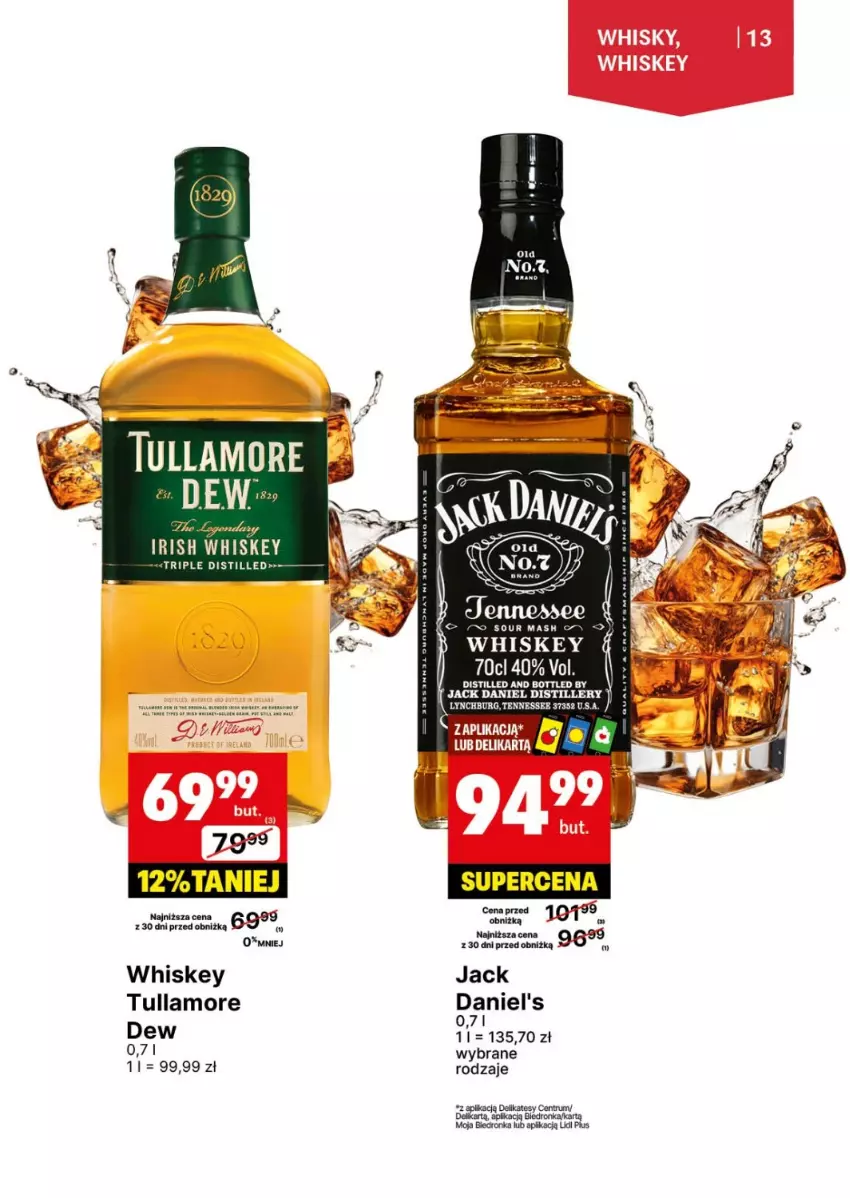 Gazetka promocyjna Delikatesy Centrum - DeliBarek DC25-DC26 - ważna 17.06 do 30.06.2024 - strona 13 - produkty: Dron, Jack Daniel's, Rum, Tullamore Dew, Whiskey