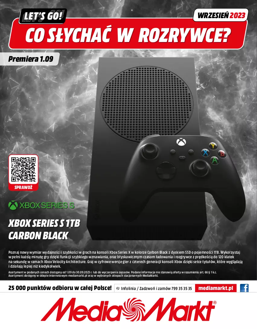 Gazetka promocyjna Media Markt - Gazetka Media Markt - ważna 01.09 do 30.09.2023 - strona 16 - produkty: Gra, Gry, Lack, Rama, Ser, Xbox