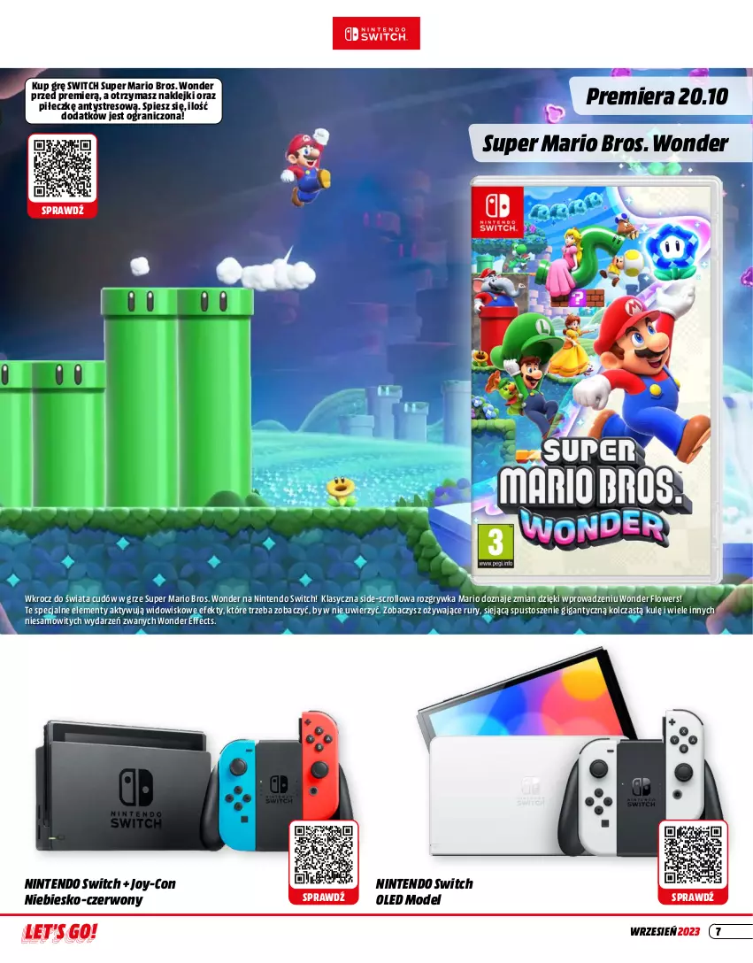 Gazetka promocyjna Media Markt - Gazetka Media Markt - ważna 01.09 do 30.09.2023 - strona 7 - produkty: Gra, Gry, Klej, Nintendo Switch