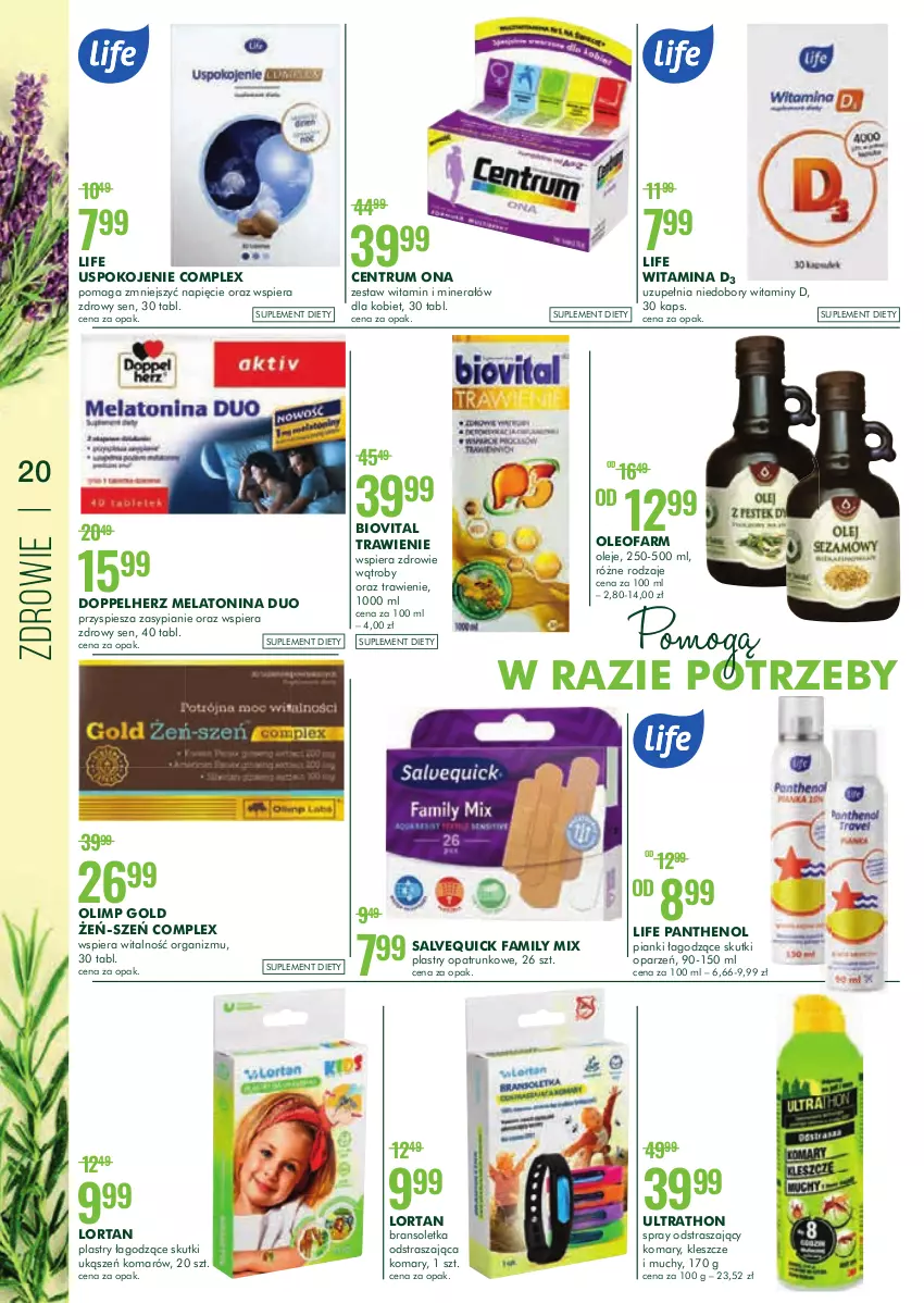 Gazetka promocyjna Super Pharm - Gazetka - ważna 12.08 do 26.08.2021 - strona 20 - produkty: Biovital, Bransoletka, Doppelherz, Fa, Olej, Oleo, Oleofarm, Plastry opatrunkowe, Rum, Suplement diety, Zdrowie