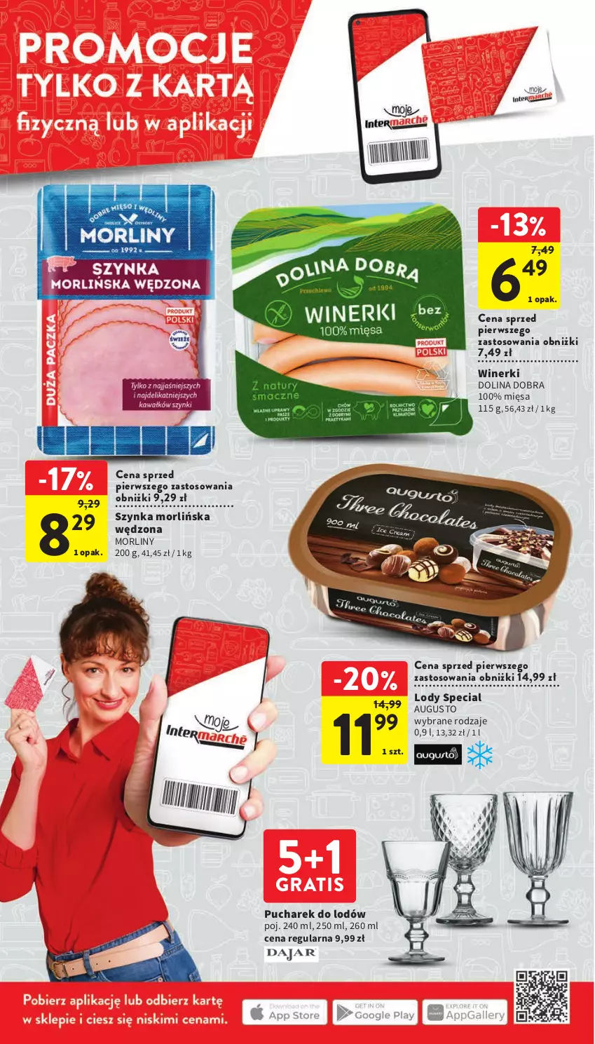 Gazetka promocyjna Intermarche - Gazetka Intermarche - ważna 15.06 do 21.06.2023 - strona 10 - produkty: Gra, Lody, Morliny, Szynka