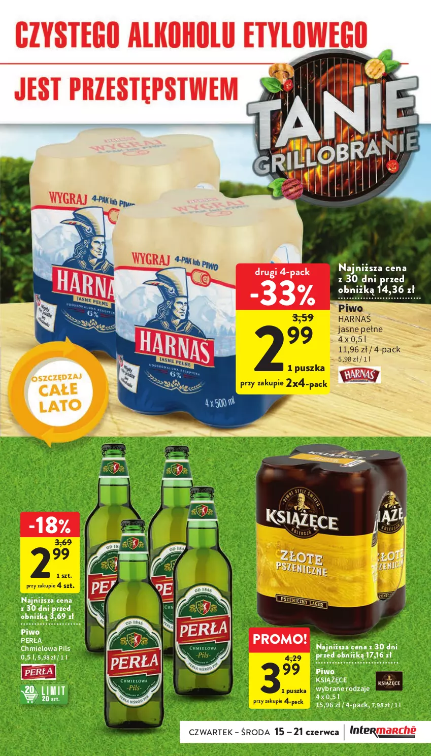 Gazetka promocyjna Intermarche - Gazetka Intermarche - ważna 15.06 do 21.06.2023 - strona 7 - produkty: Harnaś, Książęce, Perła, Piwo