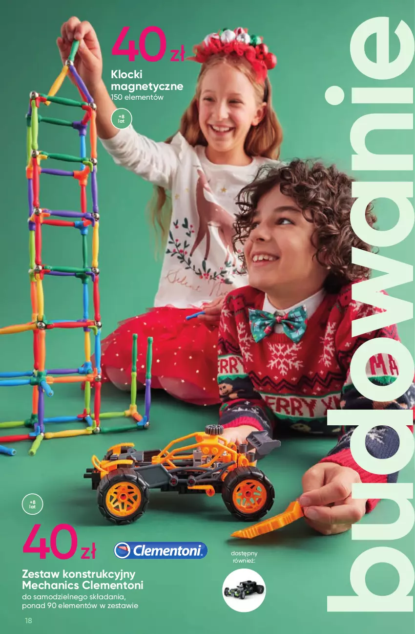 Gazetka promocyjna Pepco - Katalog Zabawki - ważna 04.11 do 24.12.2024 - strona 18 - produkty: Dinozaur, Klocki, Pistolet, Puzzle