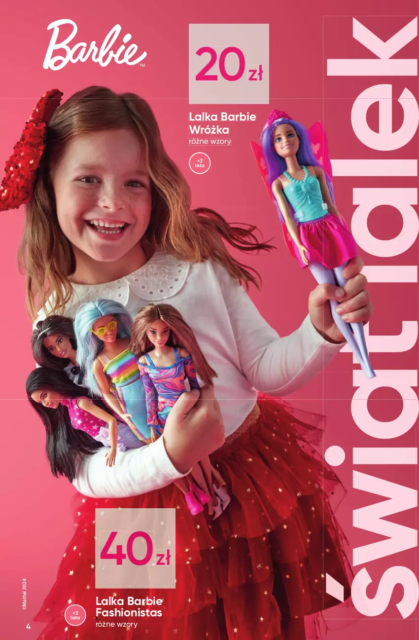 Gazetka promocyjna Pepco - Katalog Zabawki - ważna 04.11 do 24.12.2024 - strona 4 - produkty: Barbie, Fa, L.O.L., Lalka, Mattel, Ubrania