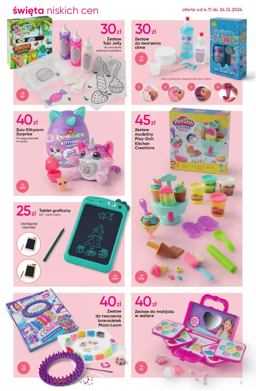 Gazetka promocyjna Pepco - Katalog Zabawki - ważna 04.11 do 24.12.2024 - strona 9 - produkty: Gra, Makijaż, Play-Doh, Tablet