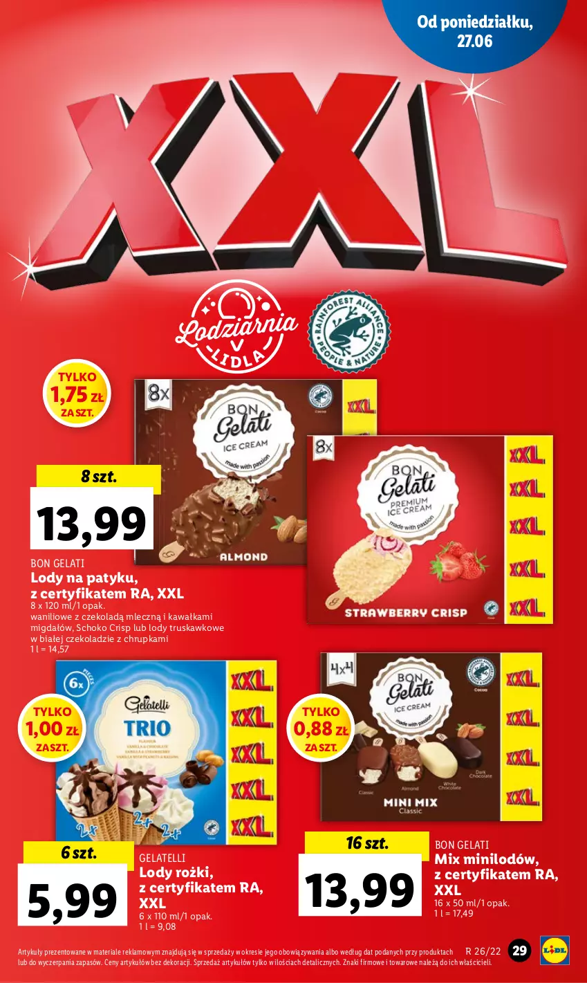 Gazetka promocyjna Lidl - GAZETKA - ważna 27.06 do 29.06.2022 - strona 29 - produkty: Kawa, Lody