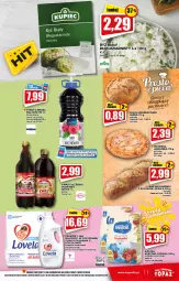 Gazetka promocyjna Topaz - Gazetka - Gazetka - ważna od 12.01 do 12.01.2022 - strona 11 - produkty: Top, Sok, Ryż, Lovela, Mleczko, Płyn do płukania, Pizzerina, Chleb, Bułka, Ryż biały