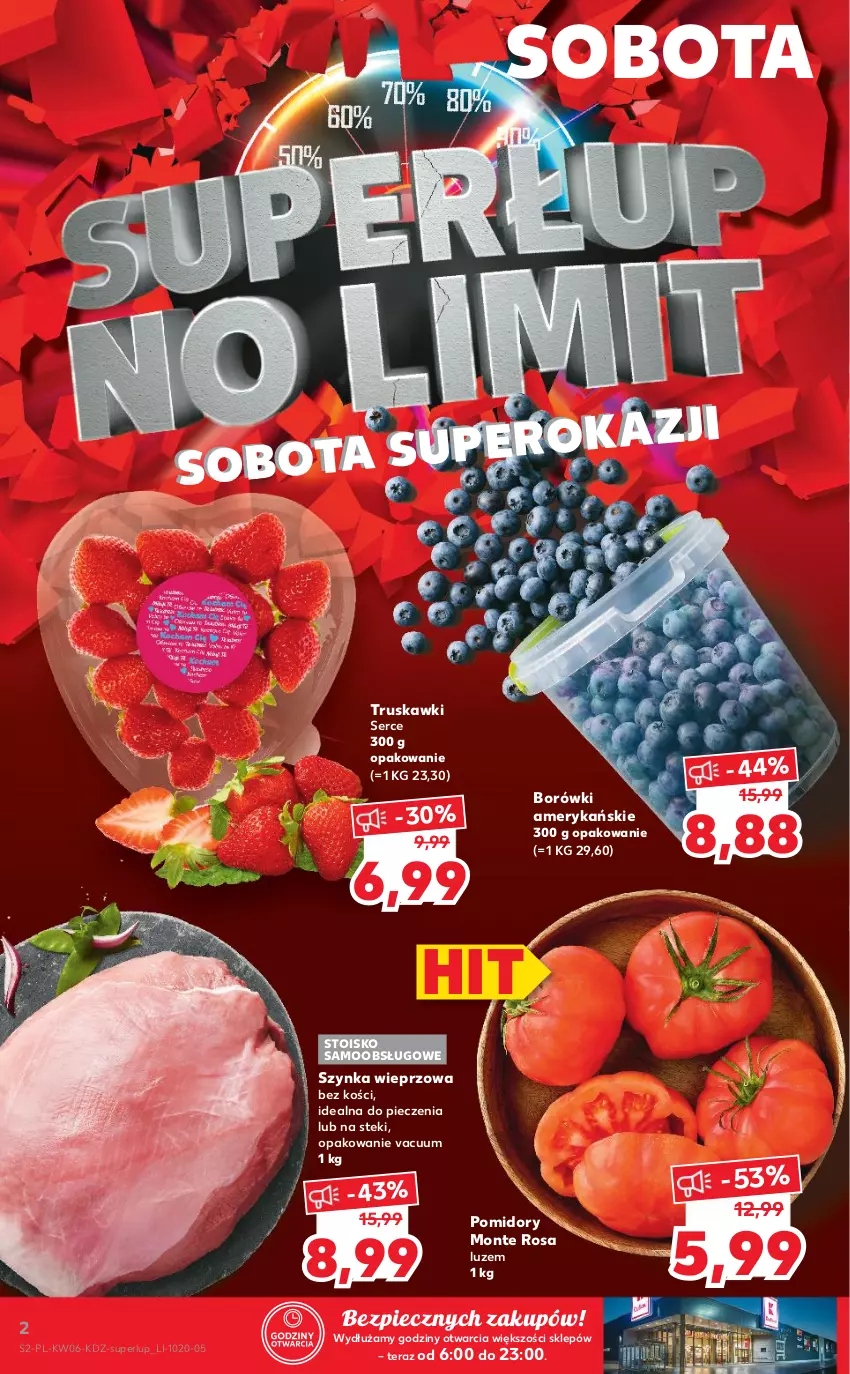 Gazetka promocyjna Kaufland - OFERTA TYGODNIA - ważna 11.02 do 17.02.2021 - strona 2 - produkty: Monte, Piec, Pomidory, Ser, Stek, Szynka, Szynka wieprzowa, Tera, Truskawki