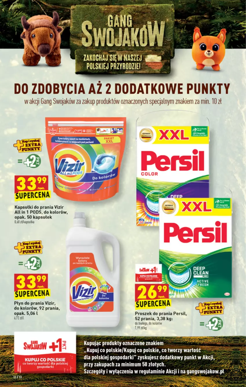 Gazetka promocyjna Biedronka - W tym tygodniu - ważna 04.10 do 09.10.2021 - strona 12 - produkty: Kapsułki do prania, Persil, Płyn do prania, Proszek do prania, Vizir