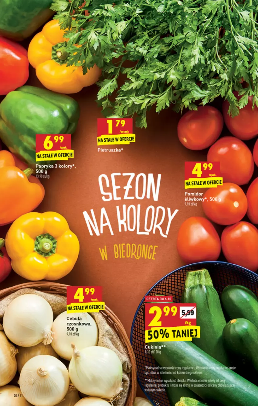 Gazetka promocyjna Biedronka - W tym tygodniu - ważna 04.10 do 09.10.2021 - strona 20 - produkty: Cebula, Papryka, Pietruszka