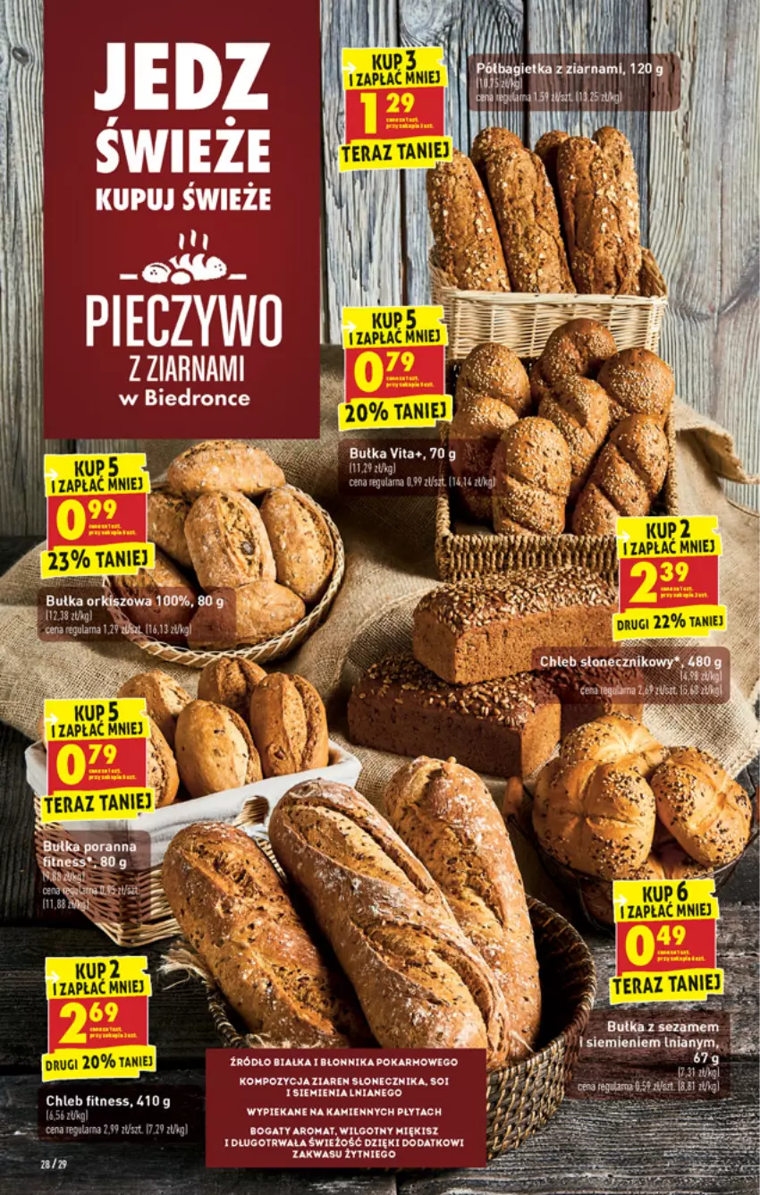 Gazetka promocyjna Biedronka - W tym tygodniu - ważna 04.10 do 09.10.2021 - strona 28 - produkty: Bułka, Chleb, Dron, Fa, LG, Piec, Pieczywo