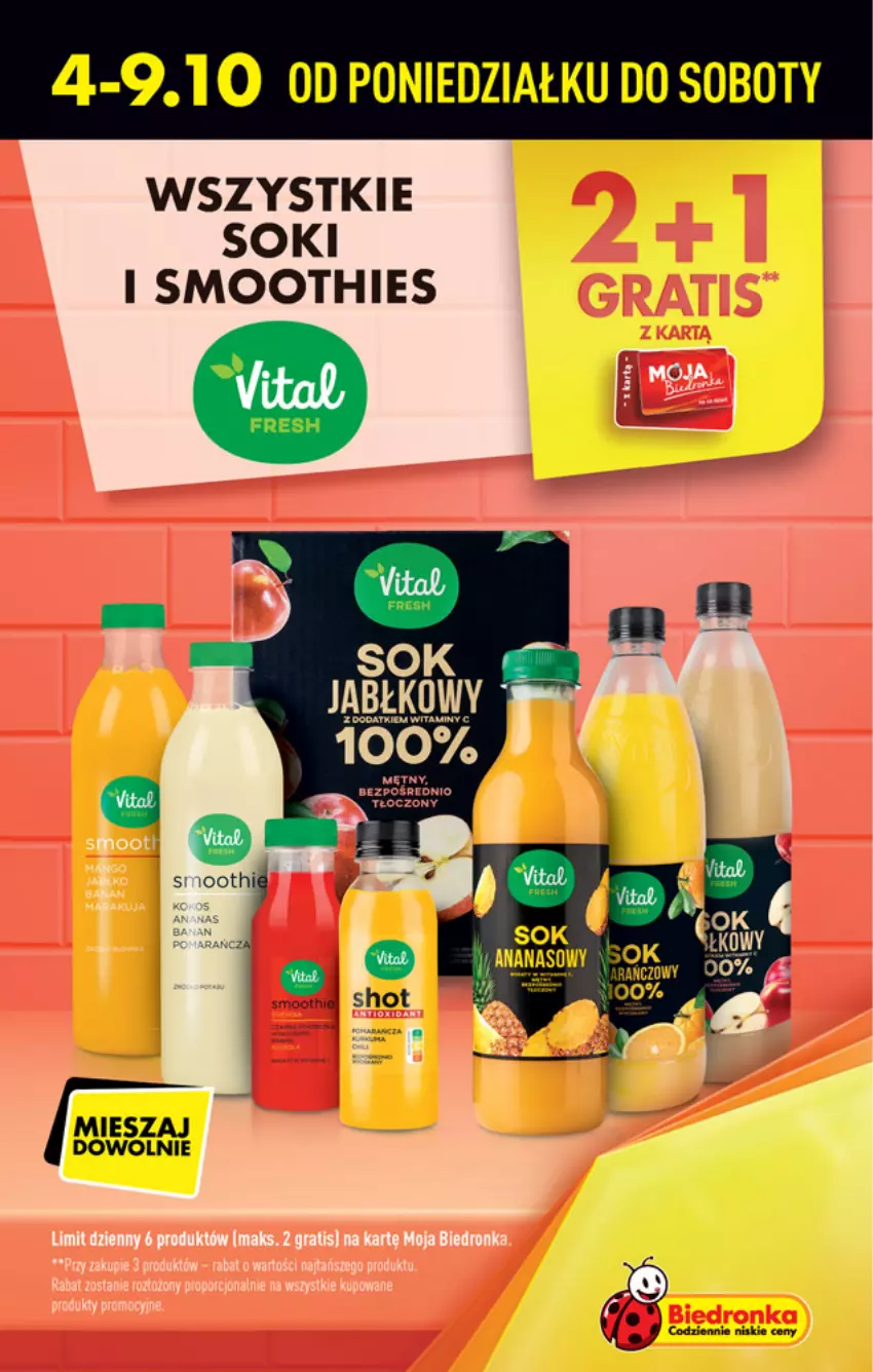 Gazetka promocyjna Biedronka - W tym tygodniu - ważna 04.10 do 09.10.2021 - strona 3 - produkty: Smoothie, Sok