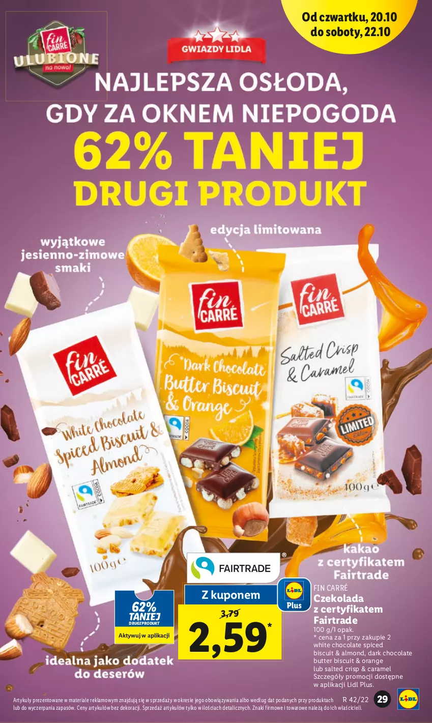 Gazetka promocyjna Lidl - GAZETKA - ważna 20.10 do 22.10.2022 - strona 32 - produkty: Czekolada, Fa