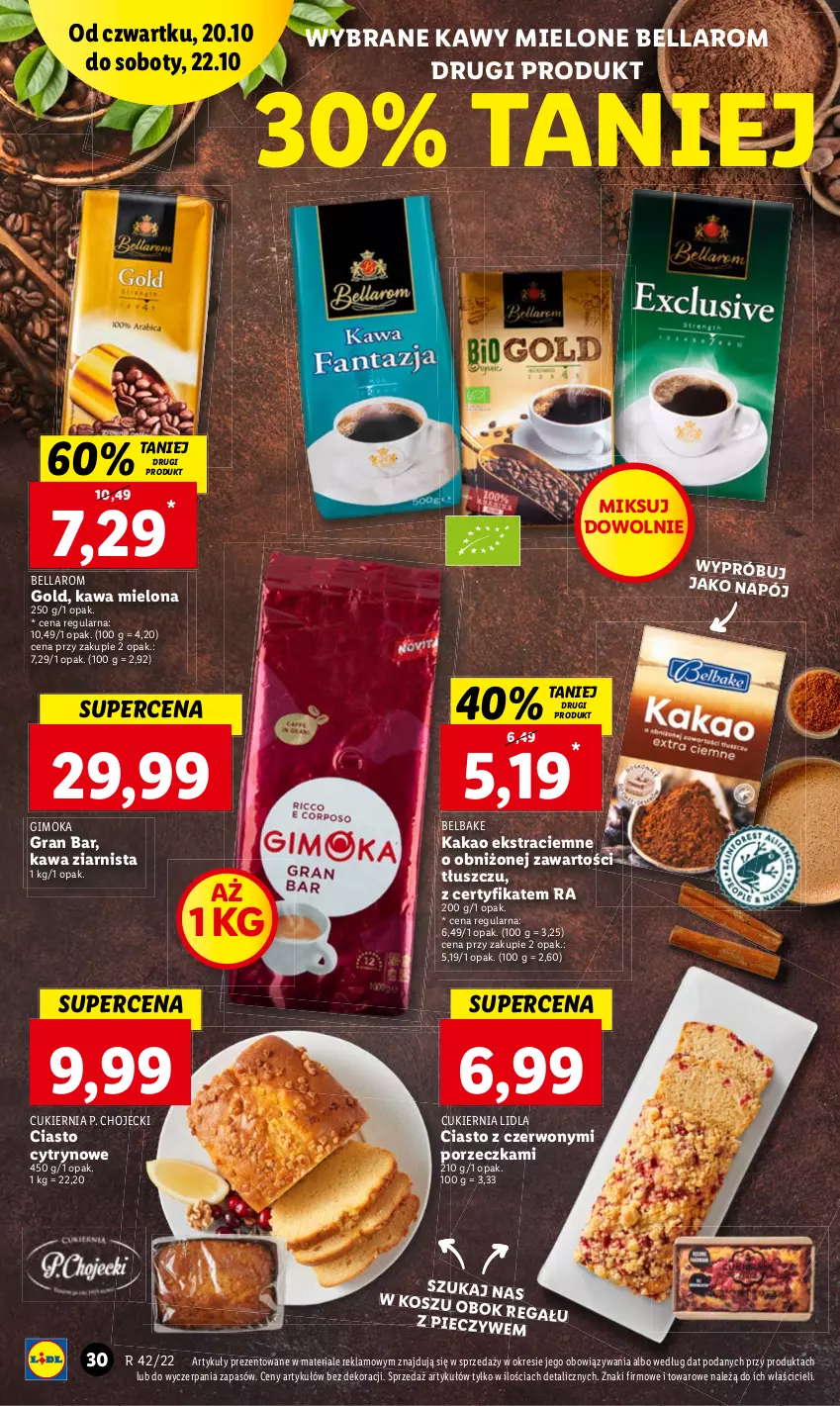 Gazetka promocyjna Lidl - GAZETKA - ważna 20.10 do 22.10.2022 - strona 33 - produkty: Bell, Bella, Gra, Kawa, Kawa mielona, Piec, Por