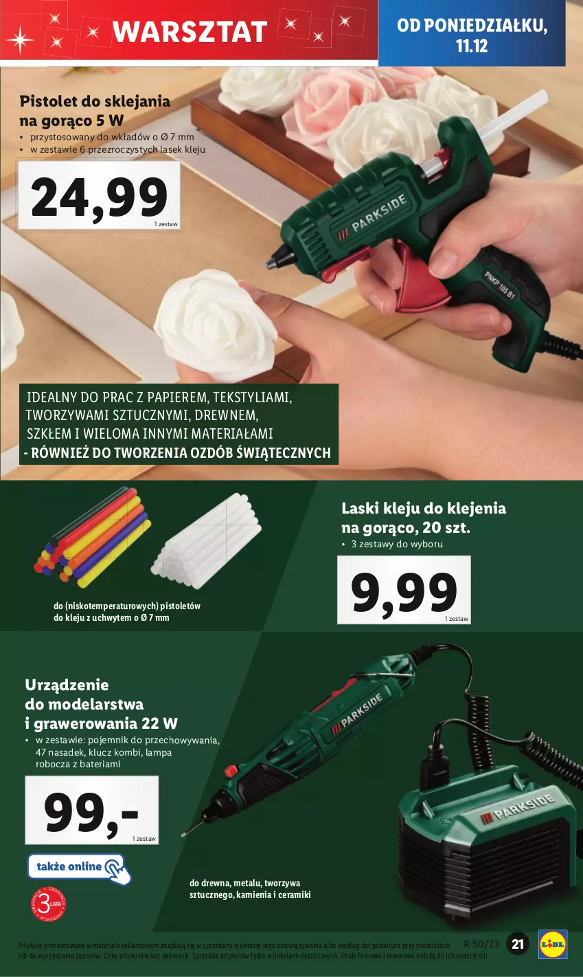 Gazetka promocyjna Lidl - GAZETKA - ważna 11.12 do 17.12.2023 - strona 25 - produkty: Bateria, Gra, Klej, Lampa, Papier, Pistolet, Pojemnik, Pojemnik do przechowywania