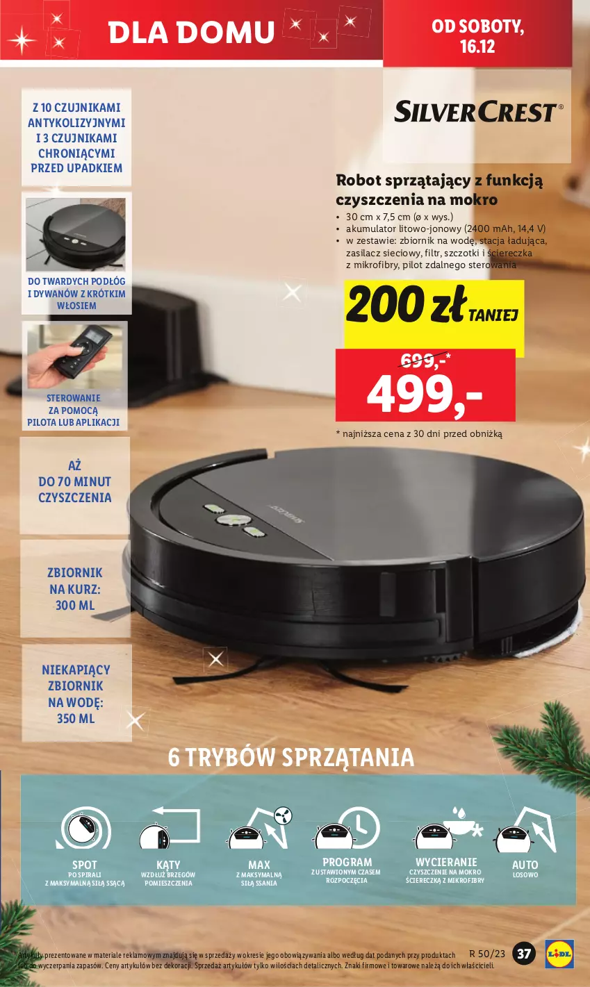 Gazetka promocyjna Lidl - GAZETKA - ważna 11.12 do 17.12.2023 - strona 41 - produkty: Akumulator, Dywan, Gra, Kuchnia, Robot, Robot sprzątający