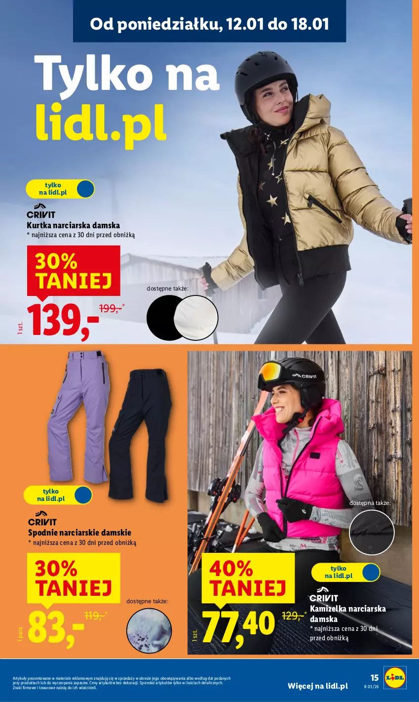Gazetka promocyjna Lidl - GAZETKA - ważna 12.01 do 17.01.2026 - strona 17 - produkty: Kamizelka, Kurtka, Spodnie
