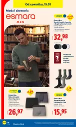 Gazetka promocyjna Lidl - GAZETKA - Gazetka - ważna od 17.01 do 17.01.2026 - strona 28 - produkty: Ser, Karp, Kosz, Skarpetki, Moda, Bokserki