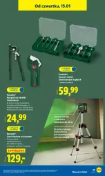 Gazetka promocyjna Lidl - GAZETKA - Gazetka - ważna od 17.01 do 17.01.2026 - strona 35 - produkty: Parkside, Top, Ser, Mop, Szczypce, Bateria, Laser krzyżowy