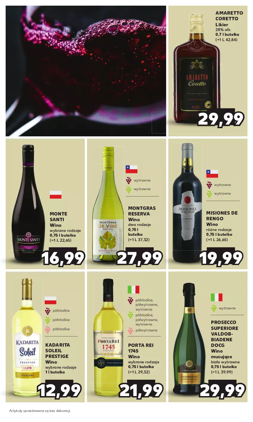 Gazetka promocyjna Kaufland - Barek Kauflandu - ważna 08.02 do 21.02.2024 - strona 15 - produkty: Gra, Likier, Monte, Monte Santi, Mus, Por, Prosecco, Ser, Wino, Wino musujące