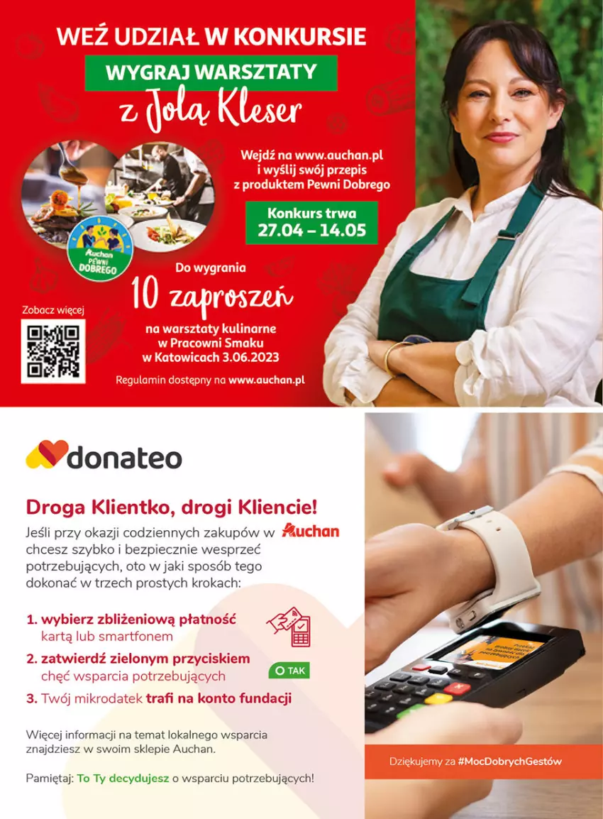 Gazetka promocyjna Auchan - Gazetka Wielkie majowe odkrycia cenowe część #2 Hipermarket Auchan - ważna 04.05 do 10.05.2023 - strona 2 - produkty: Gra, Mięta, Piec