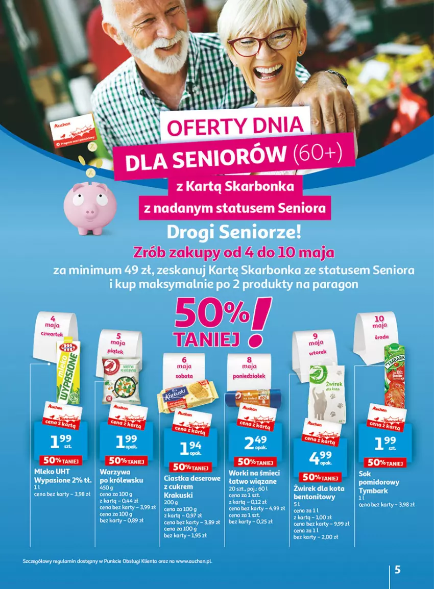 Gazetka promocyjna Auchan - Gazetka Wielkie majowe odkrycia cenowe część #2 Hipermarket Auchan - ważna 04.05 do 10.05.2023 - strona 5