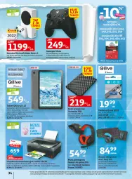 Gazetka promocyjna Auchan - Gazetka Wielkie majowe odkrycia cenowe część #2 Hipermarket Auchan - Gazetka - ważna od 10.05 do 10.05.2023 - strona 34 - produkty: Xbox, Konsola, Ser, Gra, Pendrive, Słuchawki, Klawiatura, Mikrofon, Tablet, O nas, LANA, Podkładka, Skaner, Kontroler, Urządzenie wielofunkcyjne, Mysz, Bateria, Canon, Podkład