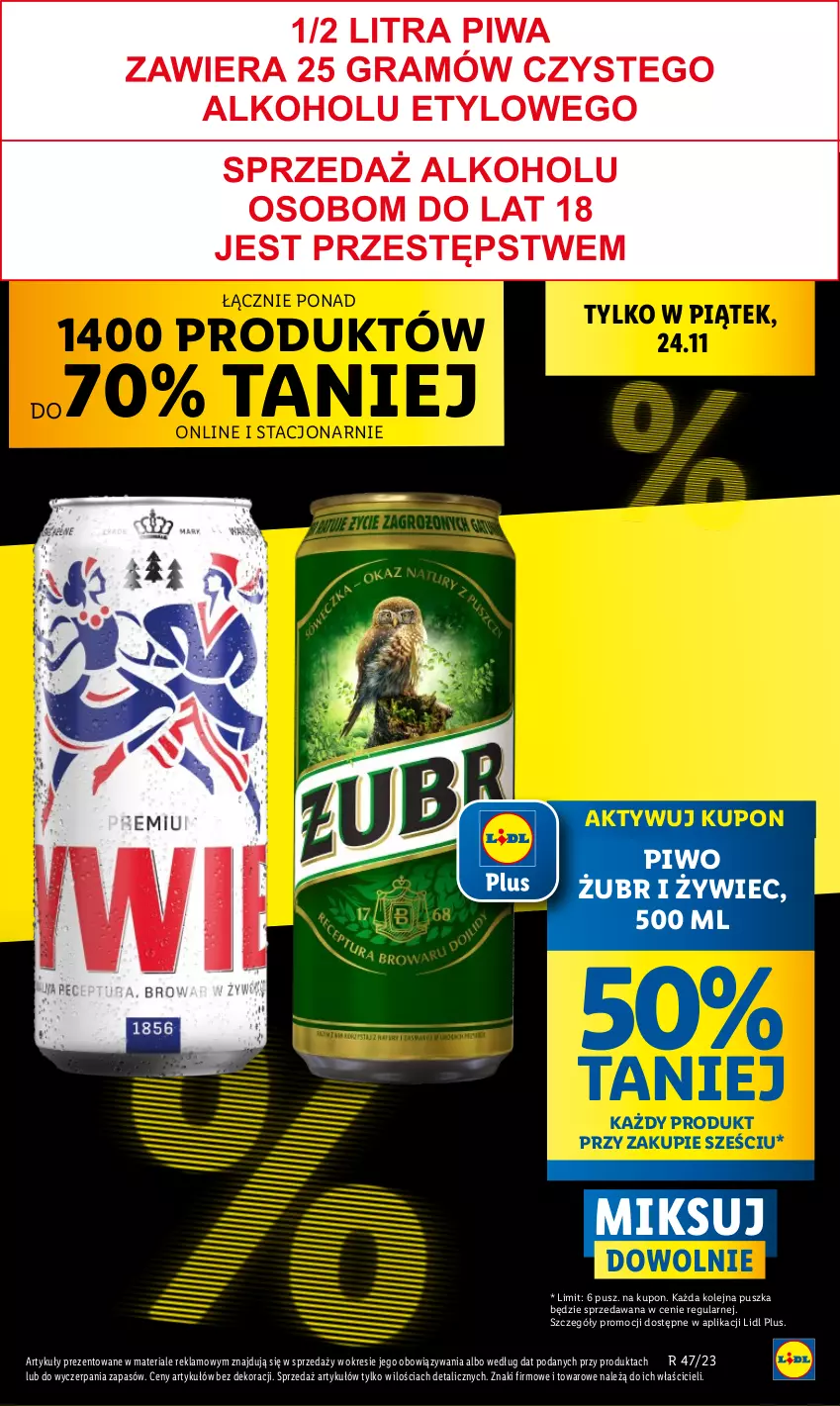 Gazetka promocyjna Lidl - GAZETKA - ważna 23.11 do 25.11.2023 - strona 11 - produkty: Olej, Piwo