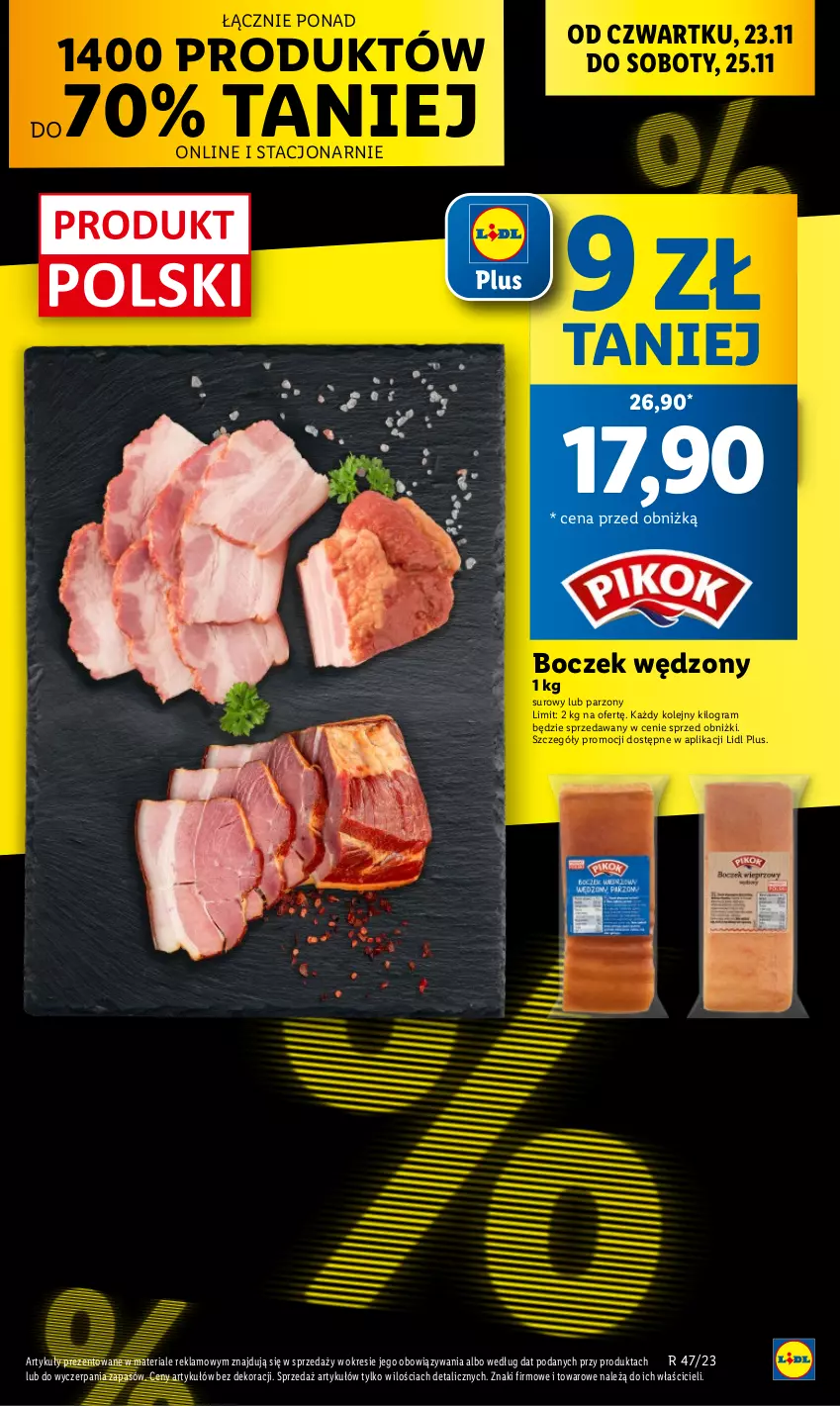 Gazetka promocyjna Lidl - GAZETKA - ważna 23.11 do 25.11.2023 - strona 13 - produkty: Boczek, Gra, Lack, Olej