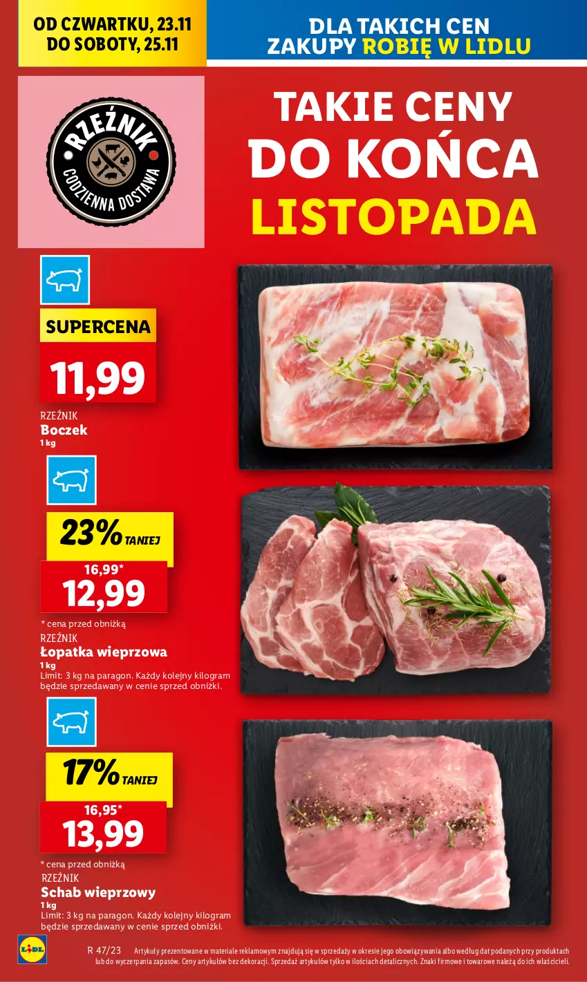 Gazetka promocyjna Lidl - GAZETKA - ważna 23.11 do 25.11.2023 - strona 28 - produkty: Boczek, Gra, Olej, Schab wieprzowy, Top