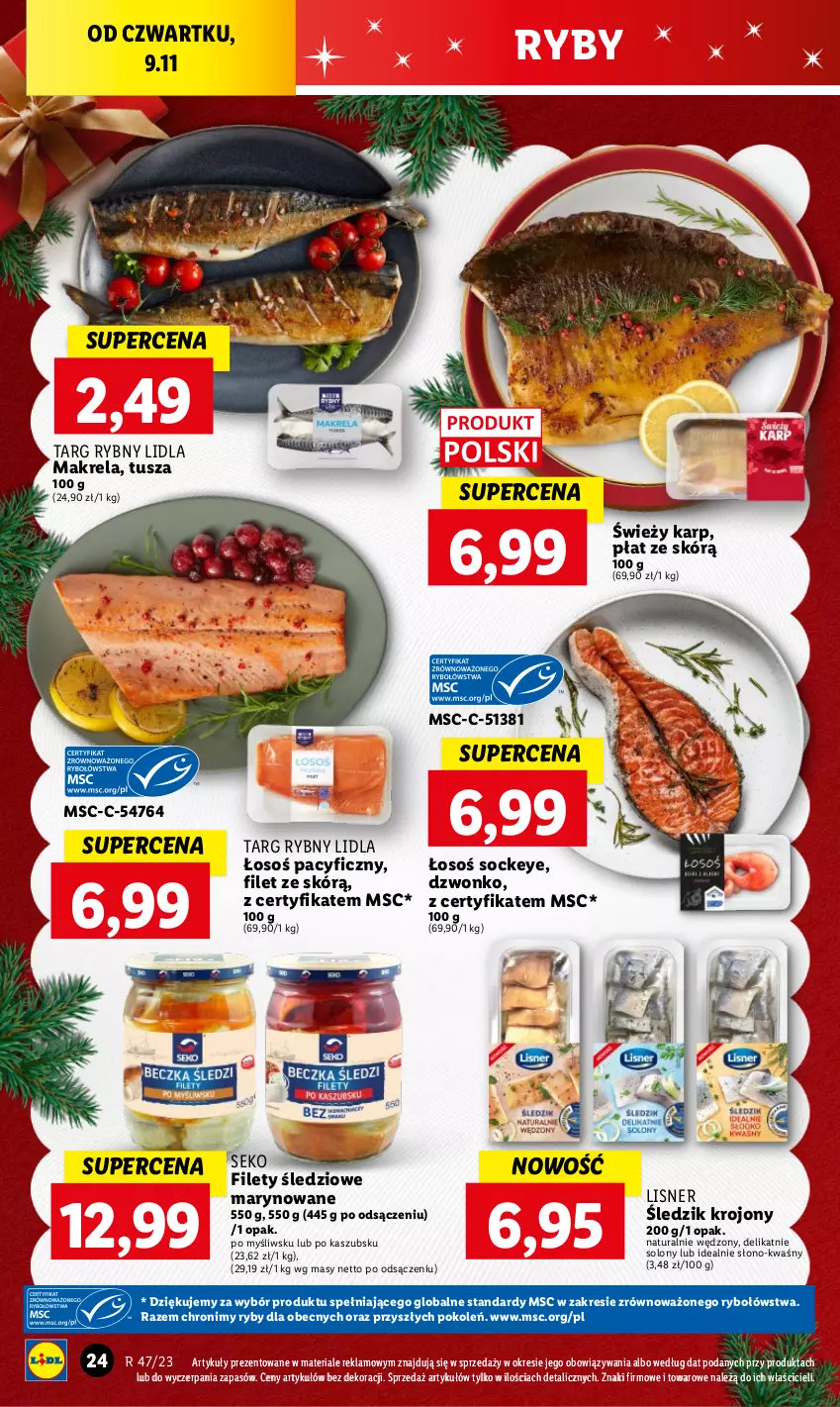 Gazetka promocyjna Lidl - GAZETKA - ważna 23.11 do 25.11.2023 - strona 34 - produkty: Karp, Lisner, SEKO, Tusz