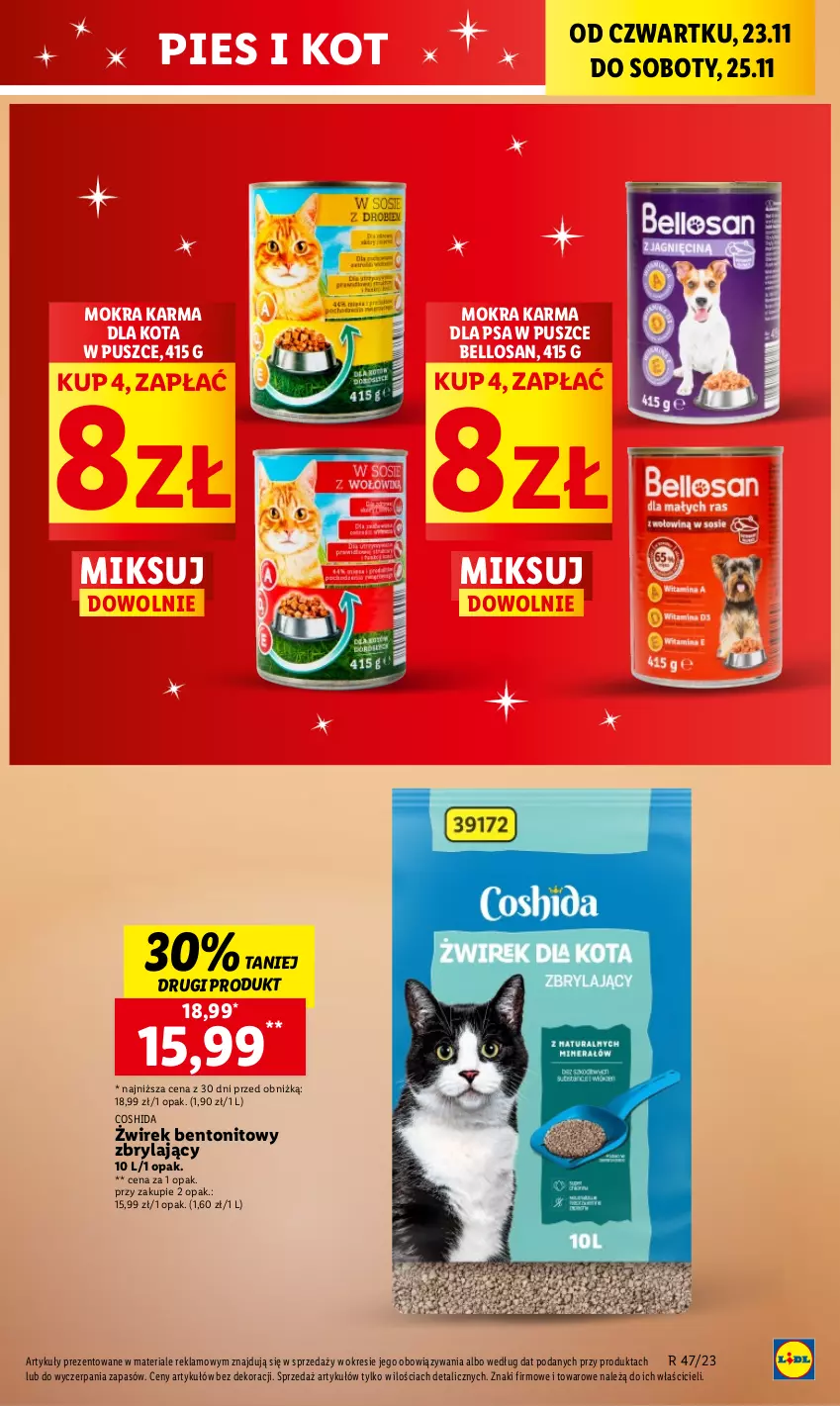 Gazetka promocyjna Lidl - GAZETKA - ważna 23.11 do 25.11.2023 - strona 56 - produkty: Bell, Mokra karma