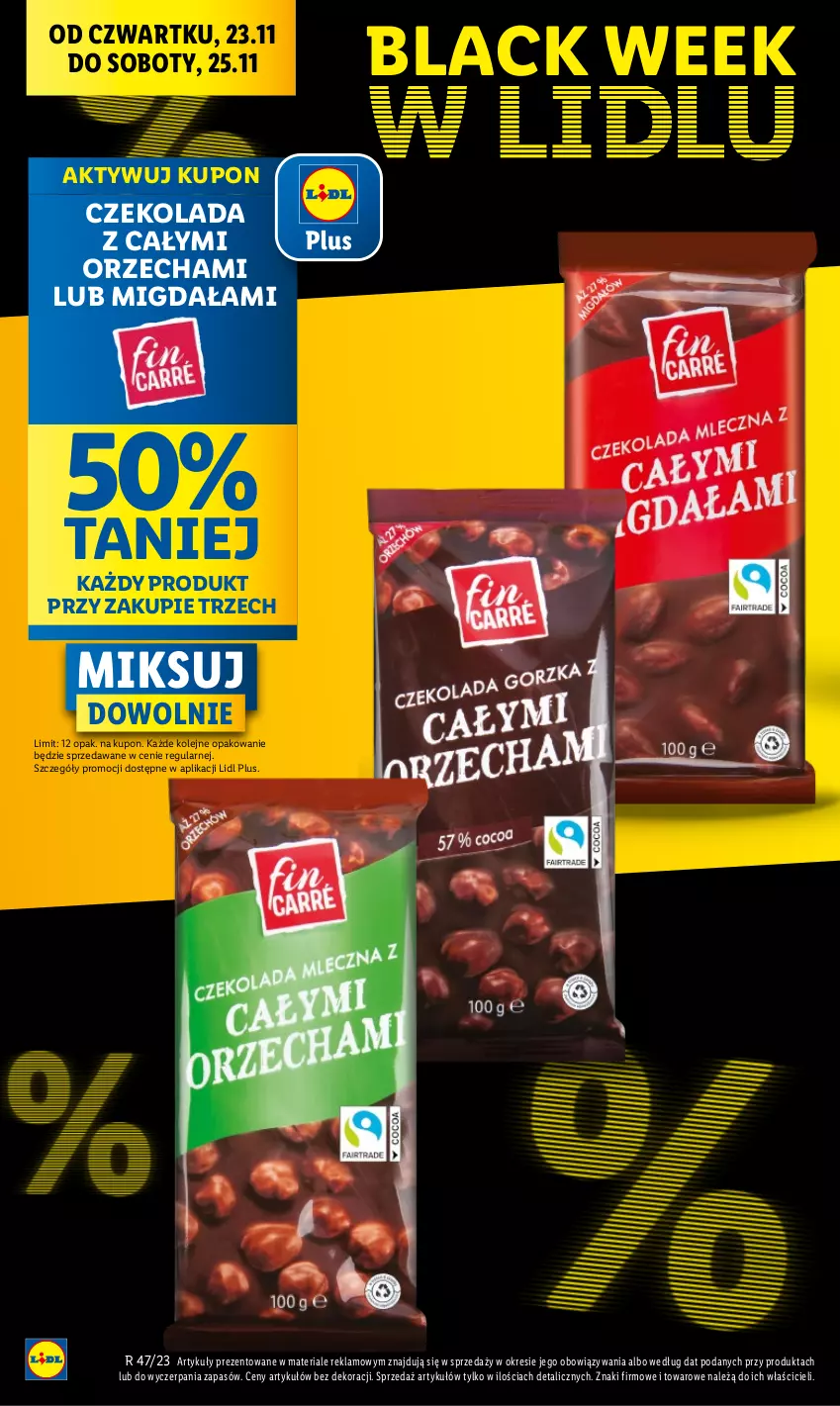 Gazetka promocyjna Lidl - GAZETKA - ważna 23.11 do 25.11.2023 - strona 6 - produkty: Czekolada, Lack, Olej