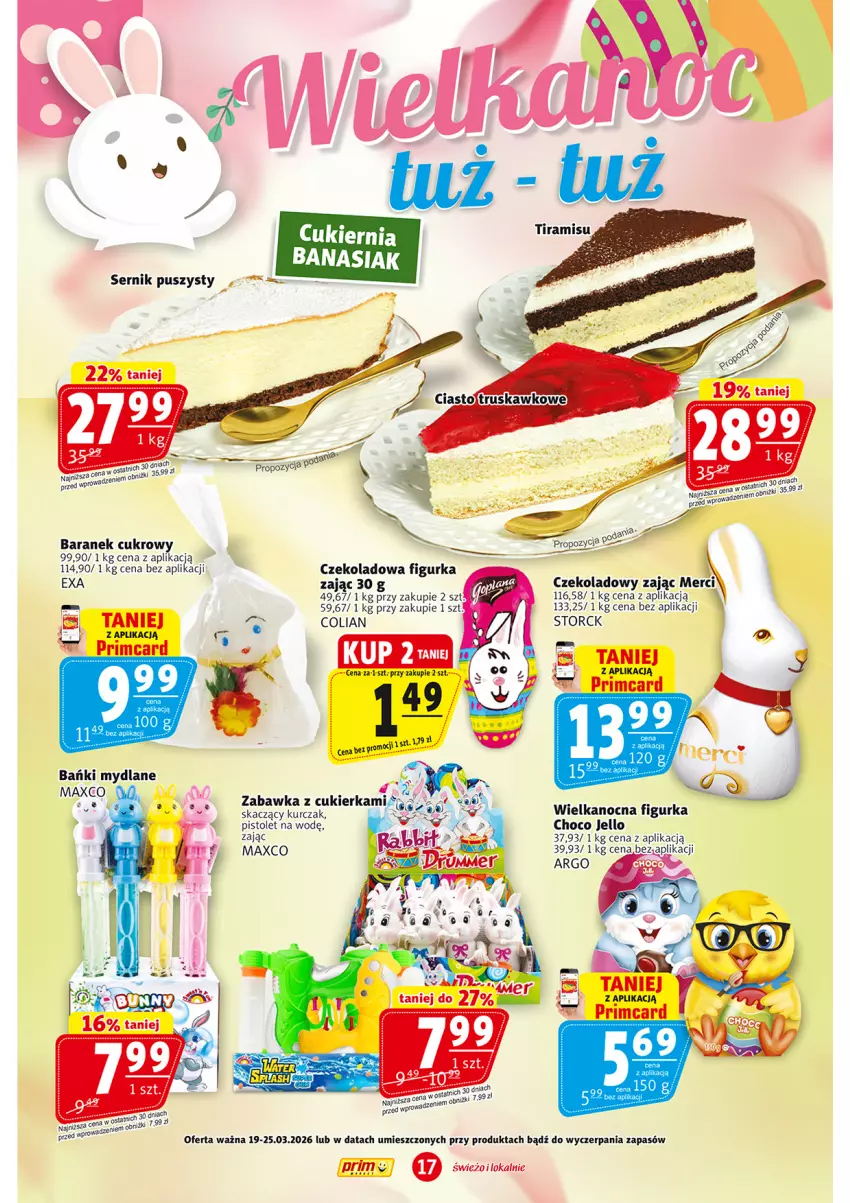 Gazetka promocyjna Prim Market - ważna 19.03 do 25.03.2026 - strona 17 - produkty: Bezy, Cukier, Kurczak, Pistolet, Zabawka