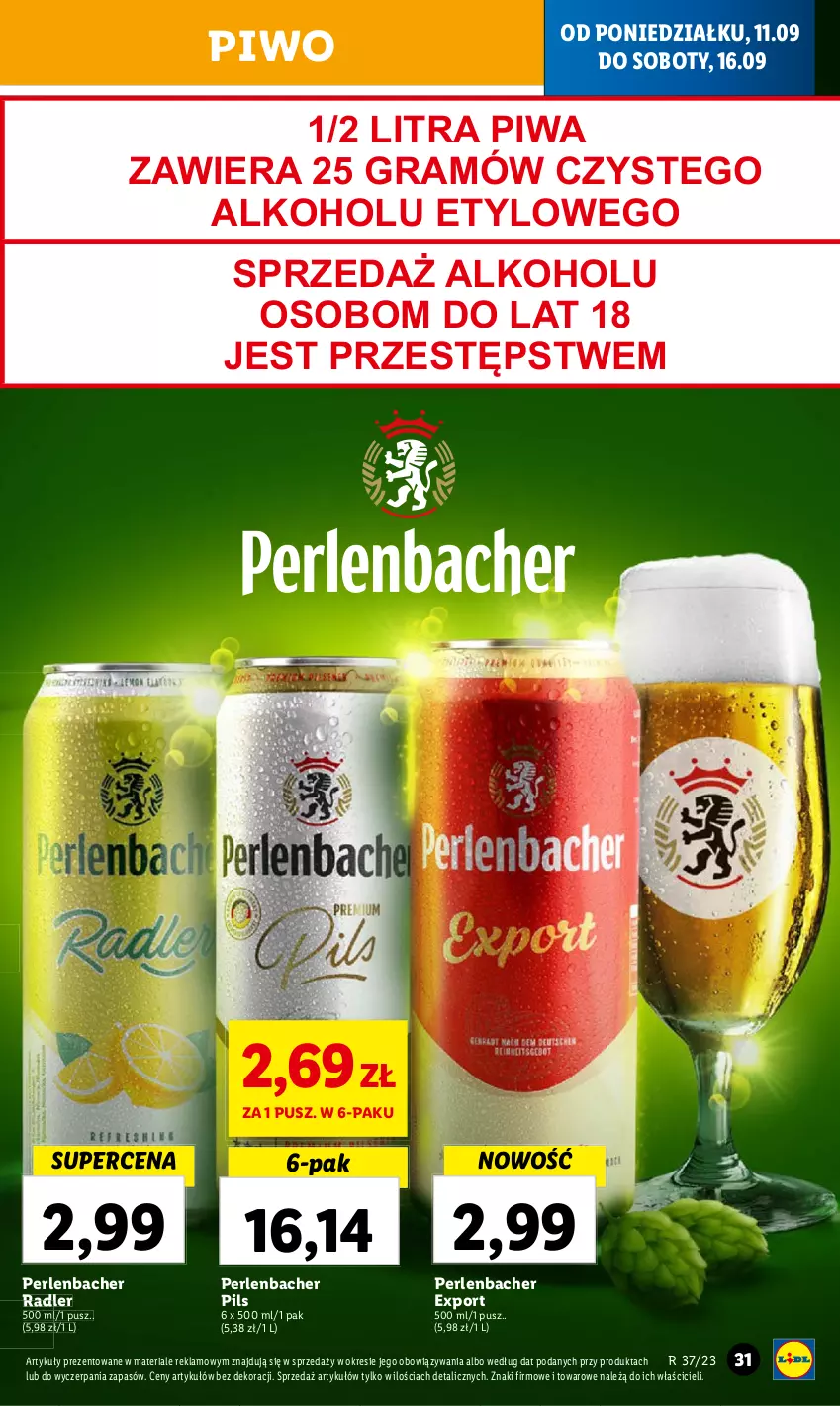 Gazetka promocyjna Lidl - GAZETKA - ważna 11.09 do 13.09.2023 - strona 43 - produkty: Gra, NBA, Piwa, Piwo, Por, Radler